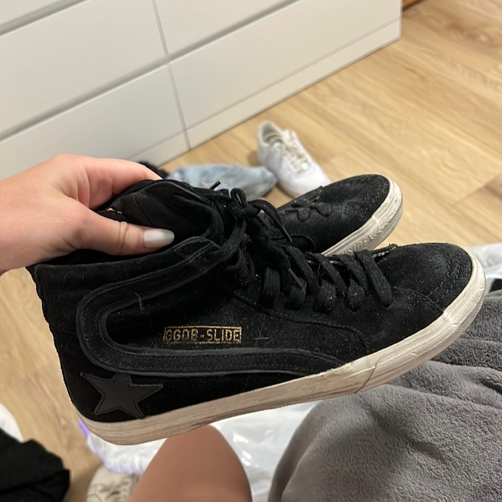 Golden Goose Black Suede High Top